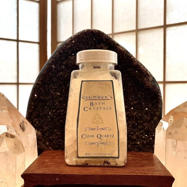 Clear Quartz Bath Salts - Stimulate and harmonize all chakras, encouraging clarity of thought and purpose in one's heart and mind