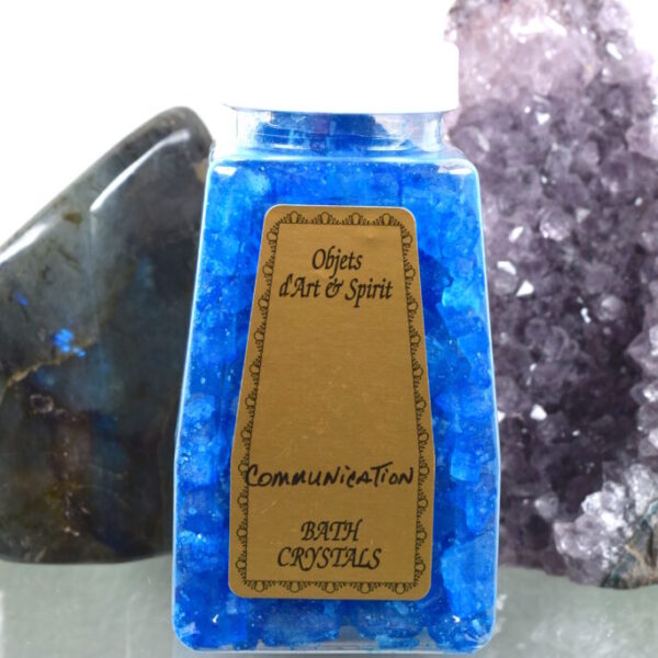 Communication Bath Salts - throat chakra activation, enables you to create and share in a crystal-clear way