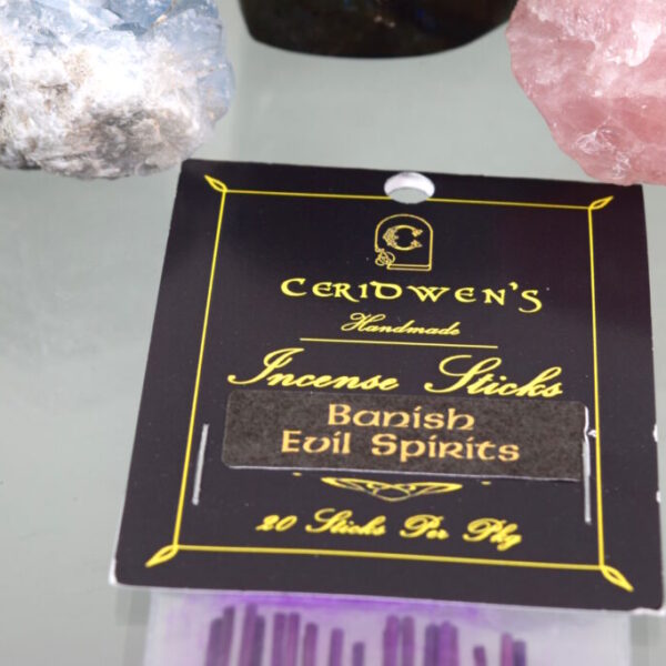 Banish Evil Spirits Incense 20pk - created to assist in clearing and driving away unwanted negative spirits and energies