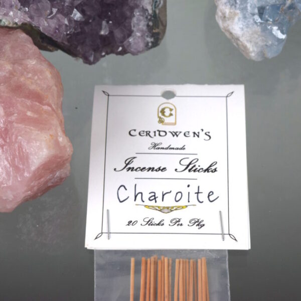 Charoite Incense 20pk - stimulate the connection between the heart and crown chakra allowing the individual to open to higher conscious awareness