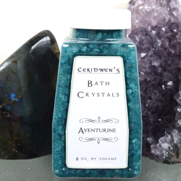 Aventurine Bath Salts - Work through the heart chakra to regenerate and restore the physical system. Heal by connecting to the life-giving energies of the earth.